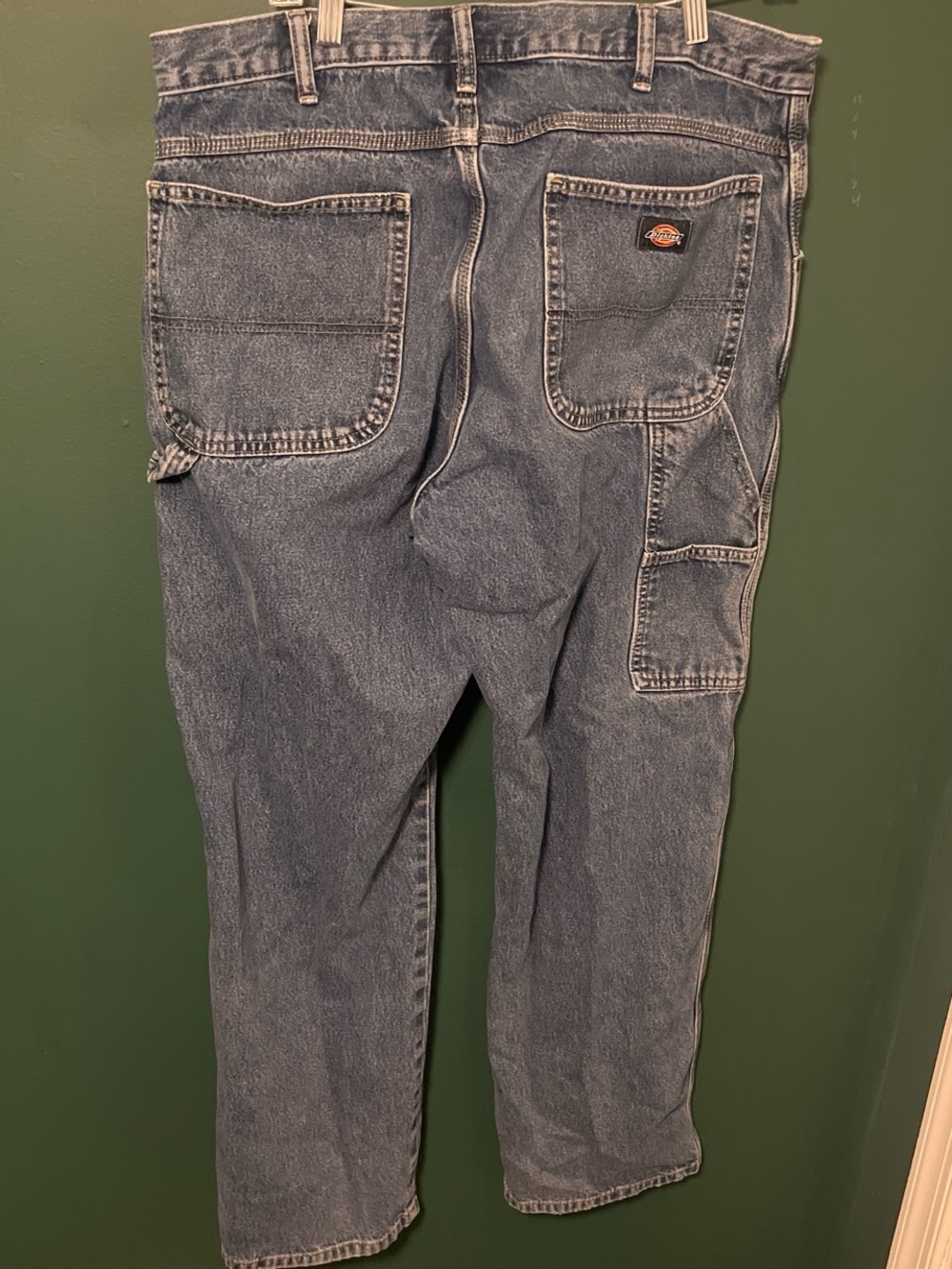 Dickies Men's Washed Blue Relaxed Carpenter Jeans
